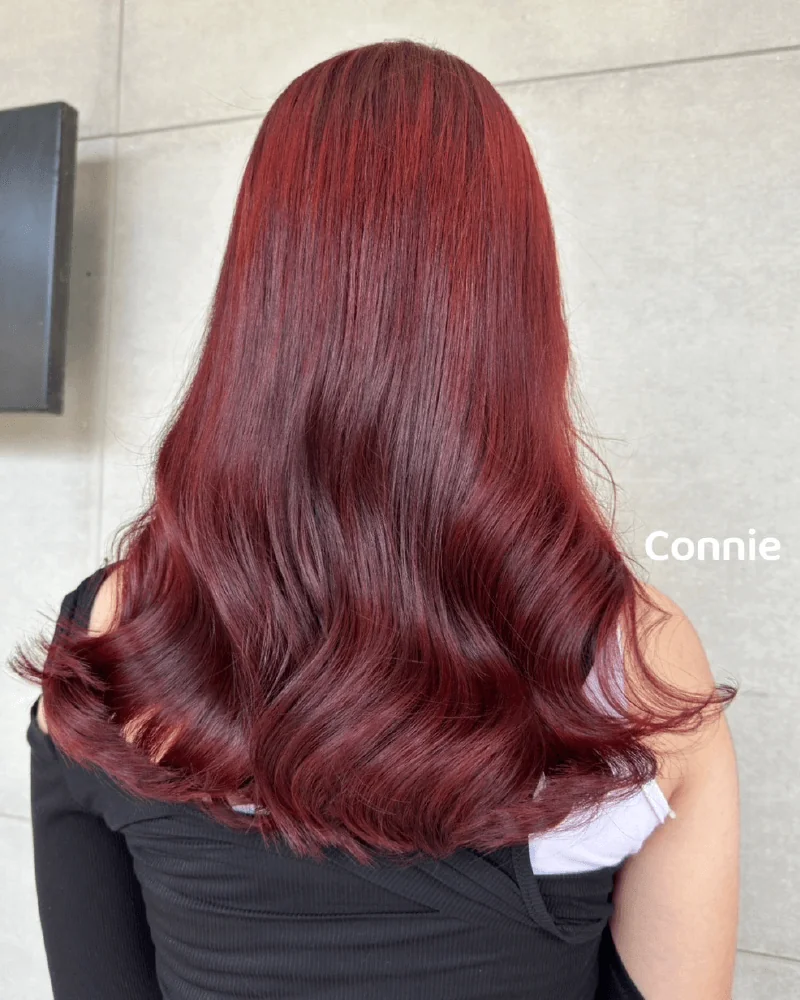 15號 Connie 玫瑰紅染髮