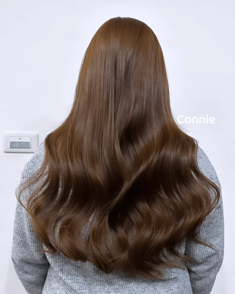 15號 Connie 奶茶色染髮