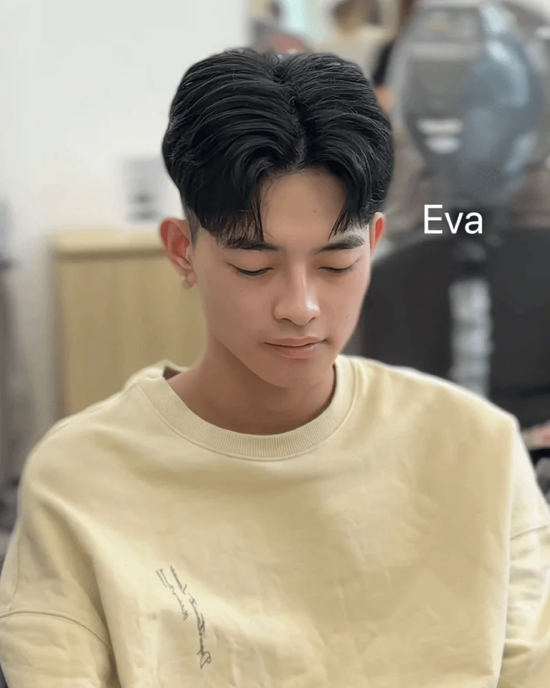 43號 Eva 韓系中分紋理燙