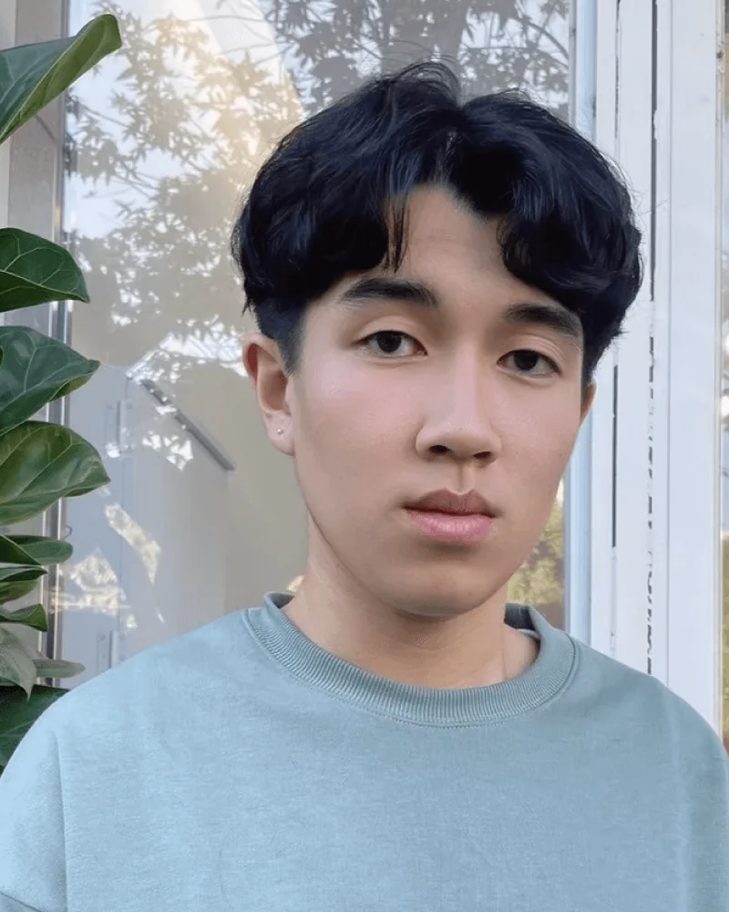 10號 Licca 男士紋理燙