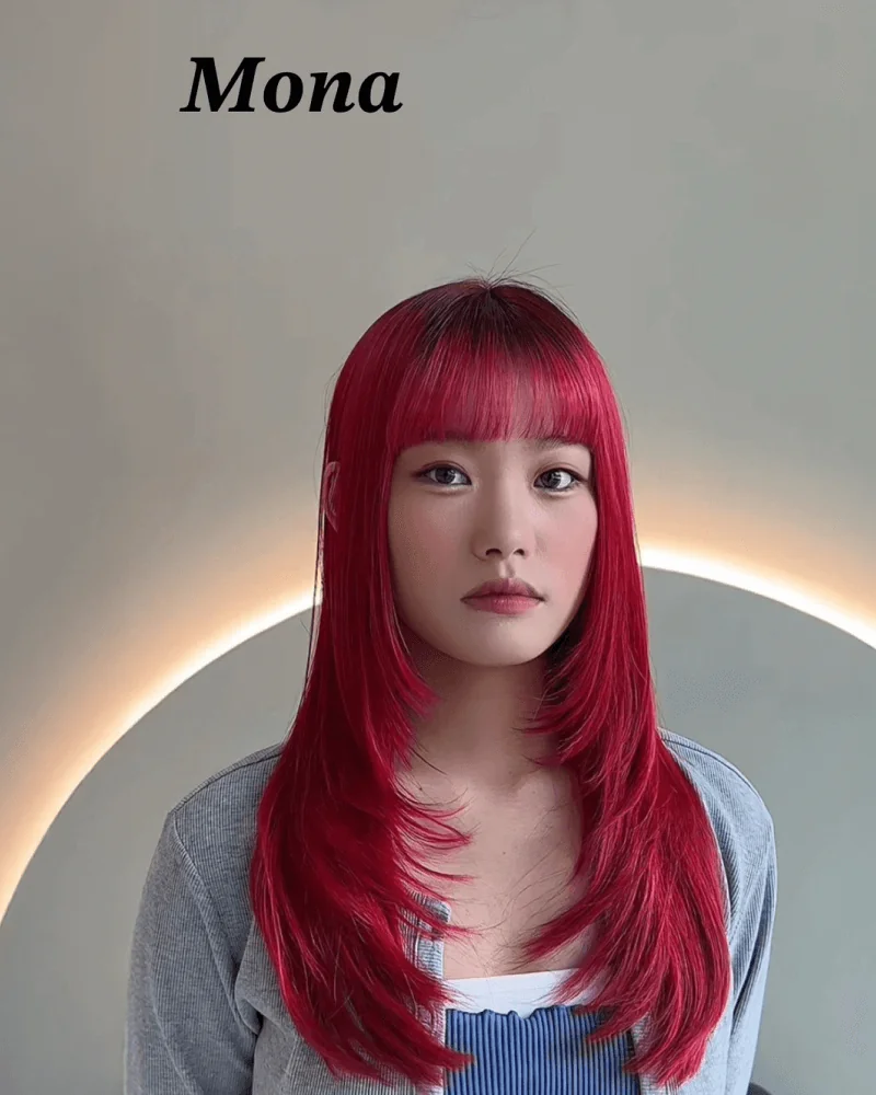 41號 Mona 層次剪 x海王紅