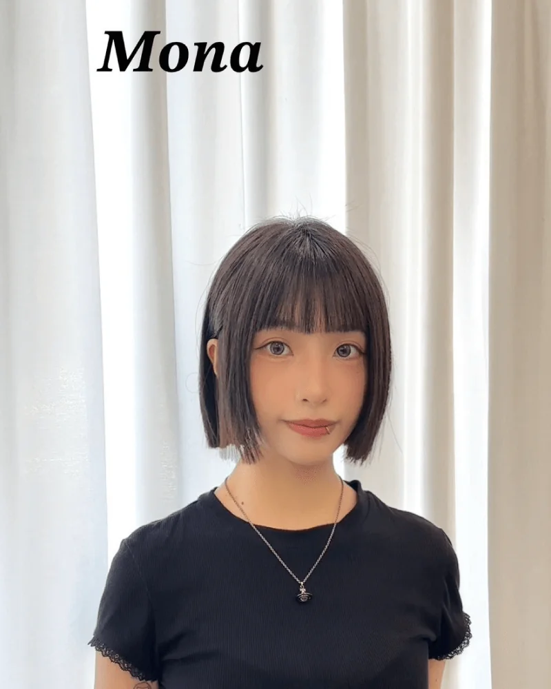 41號 Mona 一刀切短髮