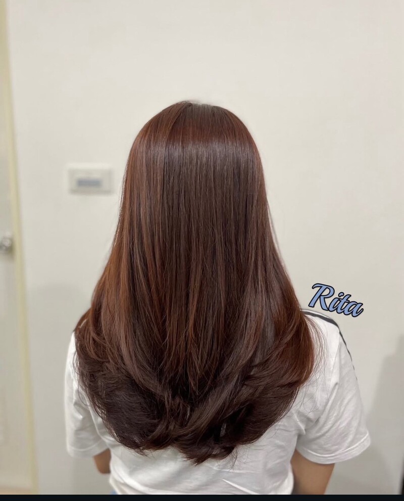 2號 Rita 橘棕染髮