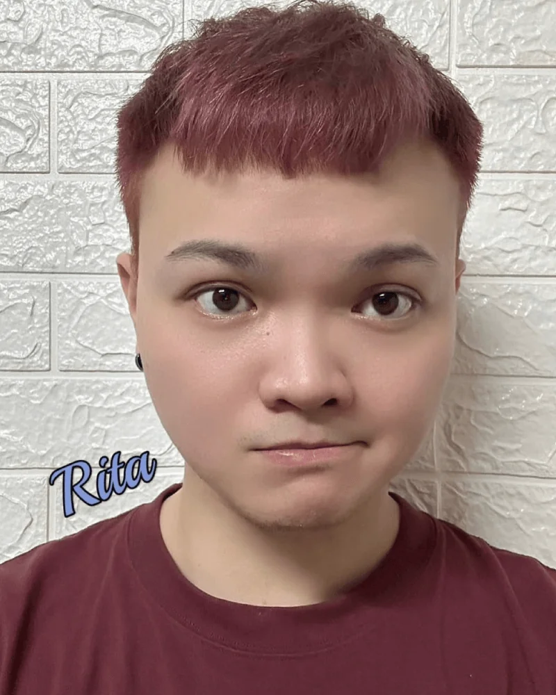 2號 Rita 玫瑰髮色