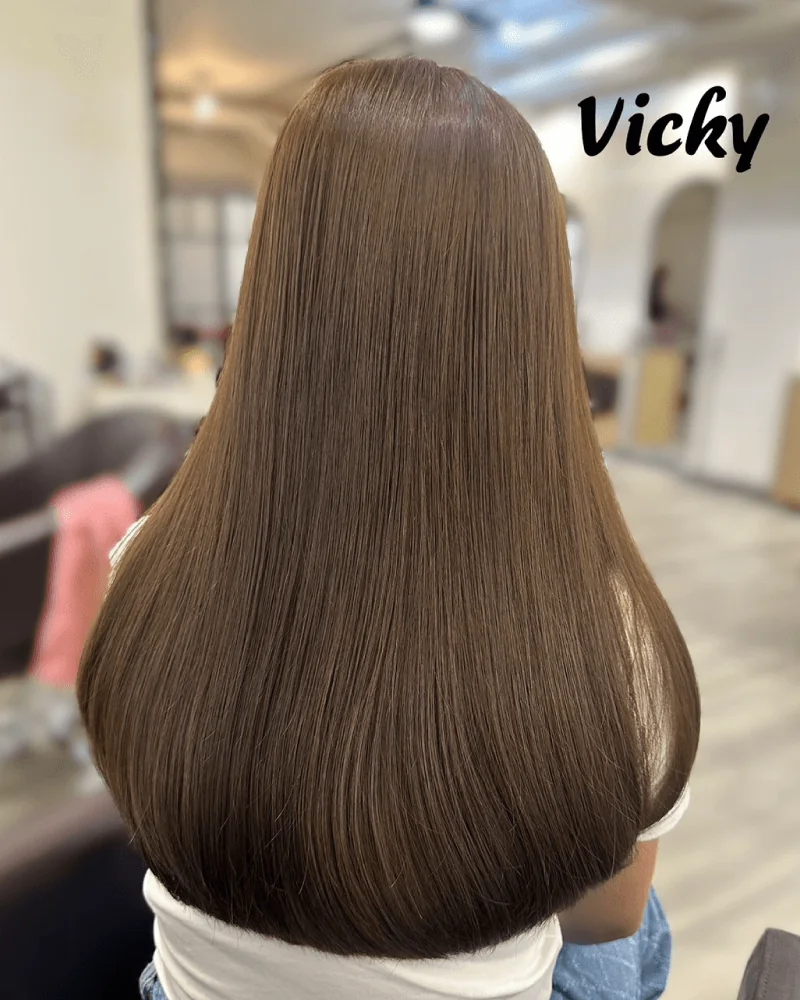 1號 Vicky 霧感冷棕髮色