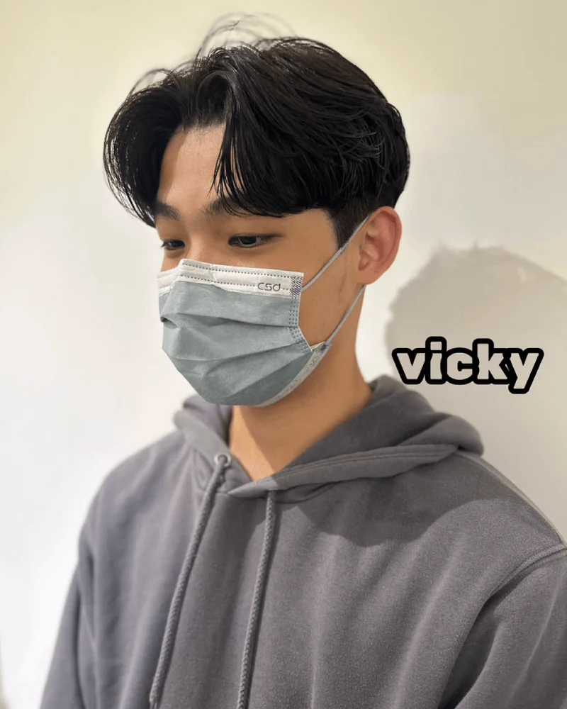 1號 Vicky 韓式中分燙