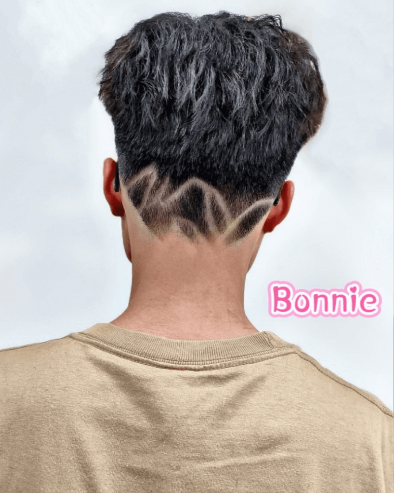 男士線條刻紋-隨意的設計,創造出獨一無二的圖案 男士線條刻紋-沙鹿男士剪髮推薦