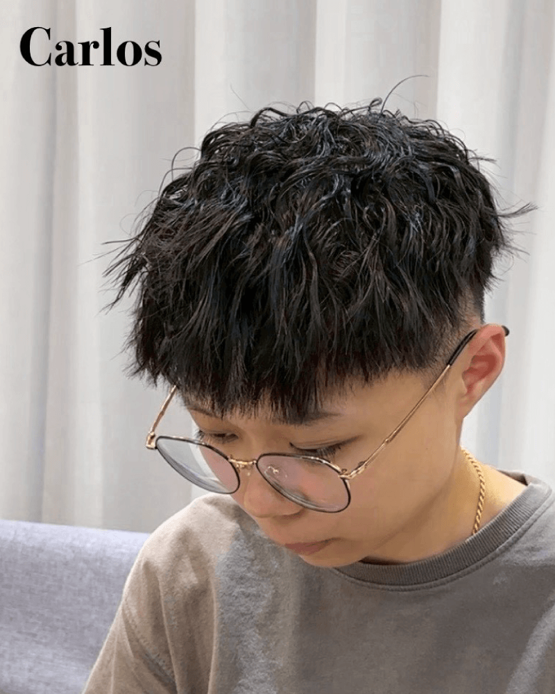 束狀紋理燙 — 男神必備!線條清晰有型,乾髮也立體。 束狀紋理燙-北勢燙髮推薦