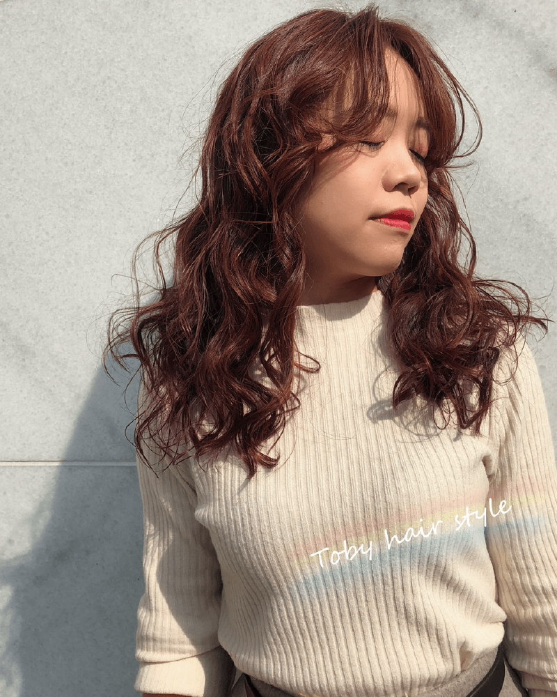 焦糖紅棕色-低調顯白的暖色調 焦糖紅棕色-北勢染髮推薦