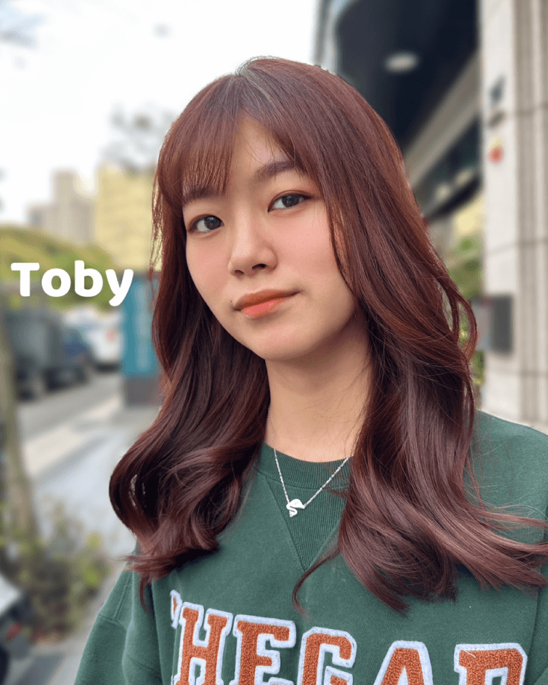 焦糖紅棕色—甜美感加分 焦糖紅棕色-北勢染髮推薦