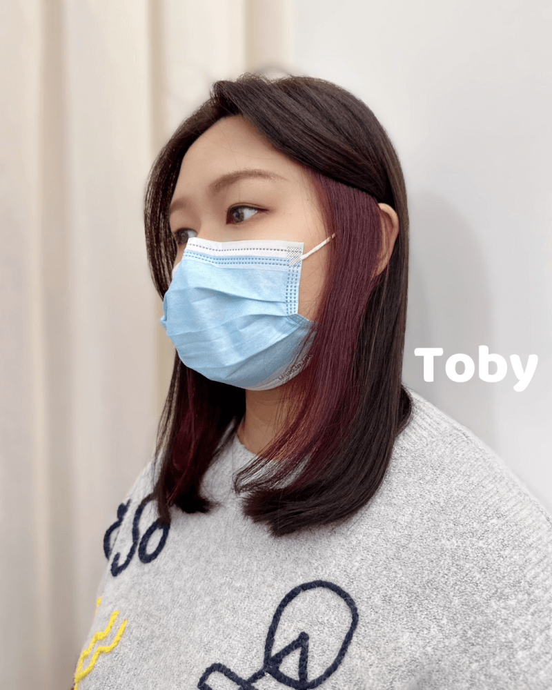 質感髮色搭配小心機耳圈染,讓妳成為最耀眼的女孩 耳圈染-北勢染髮推薦