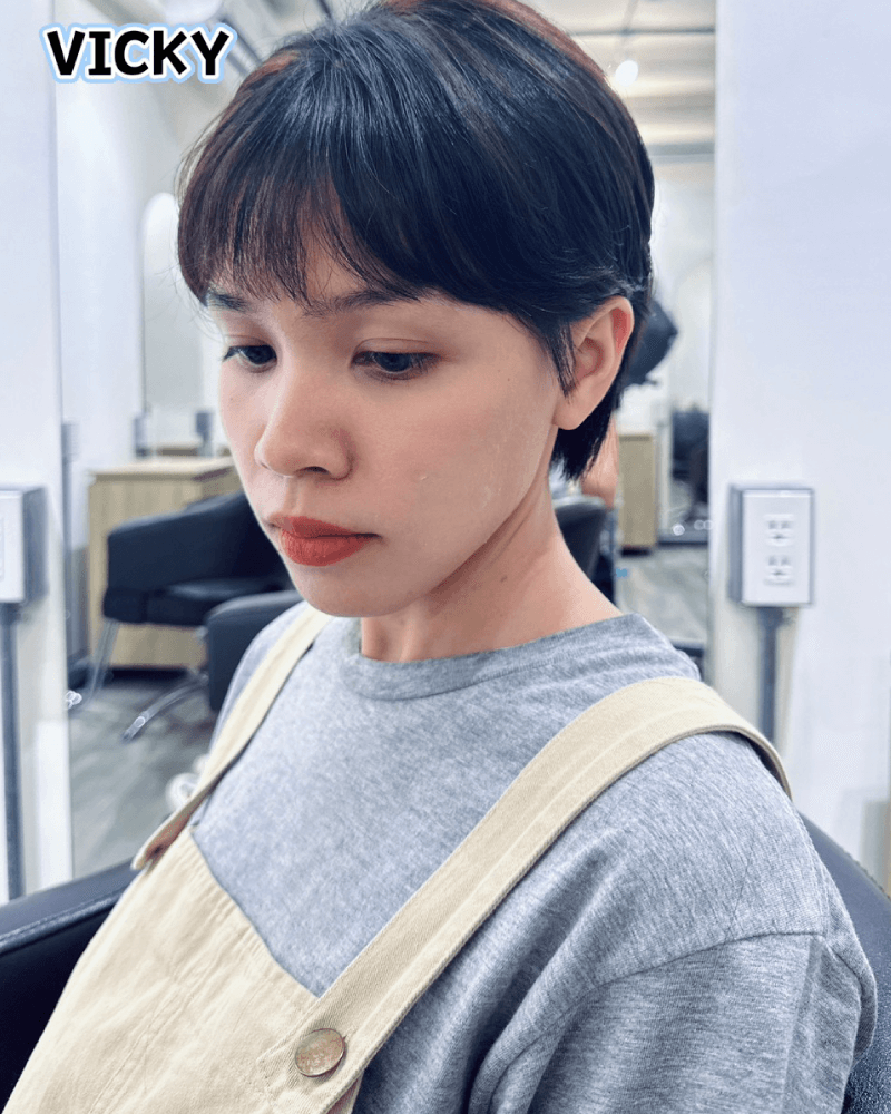 日式極短髮,有一種空靈系的感覺 日式極短髮-北勢剪髮推薦