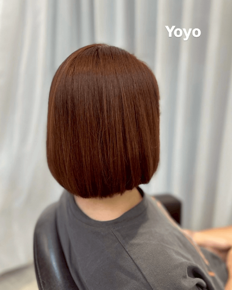 一刀切MIX免漂粉棕色